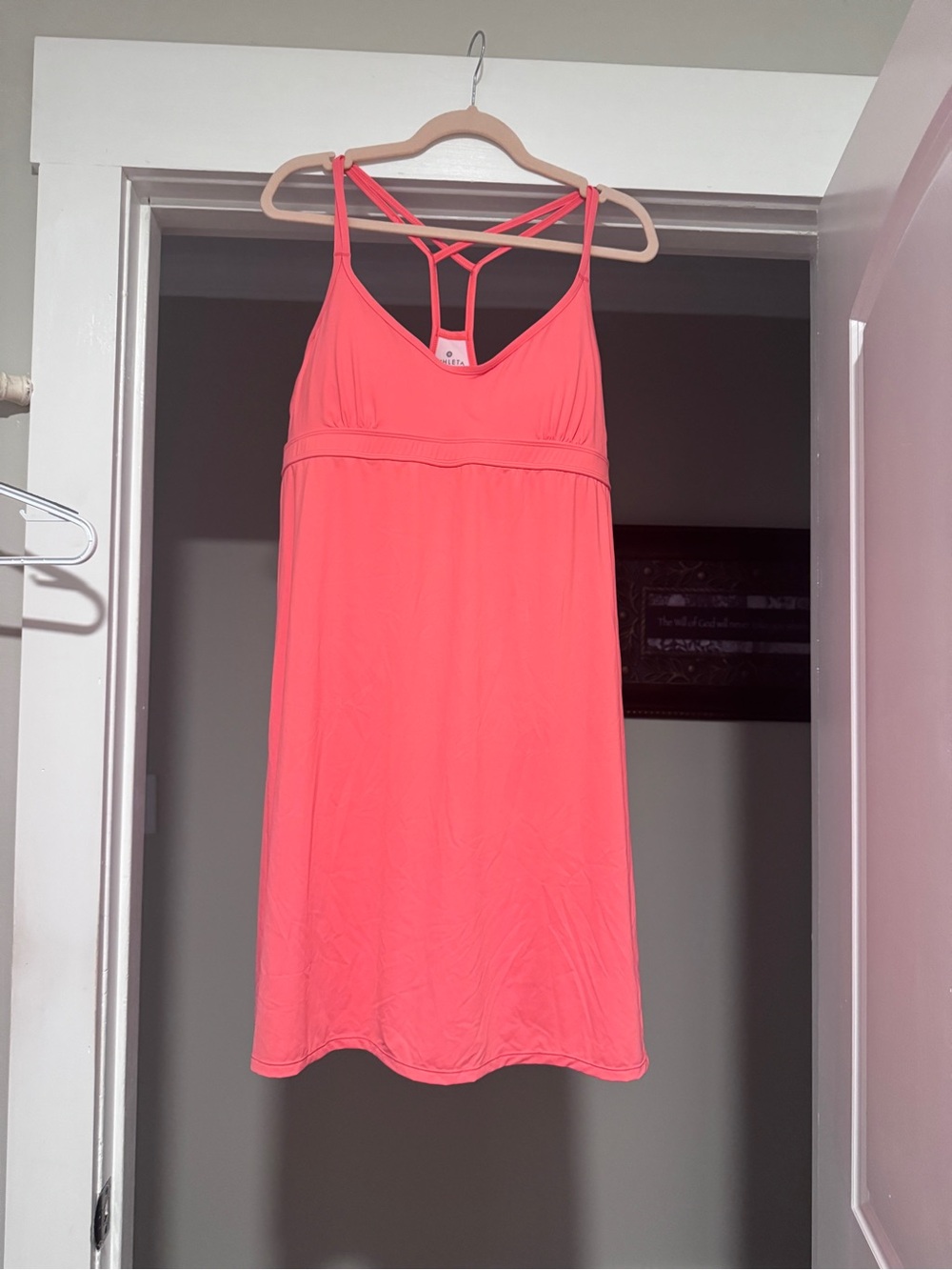 Athleta Coral Pink Strappy Chemise